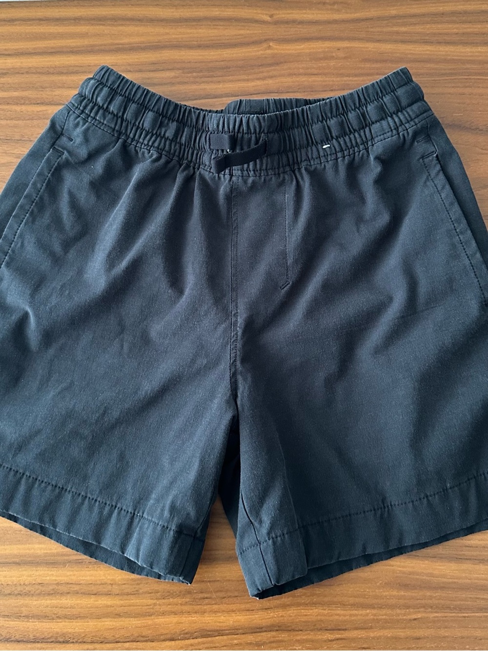 Kids Black Elastic Waist Shorts - Classic Everyday Style